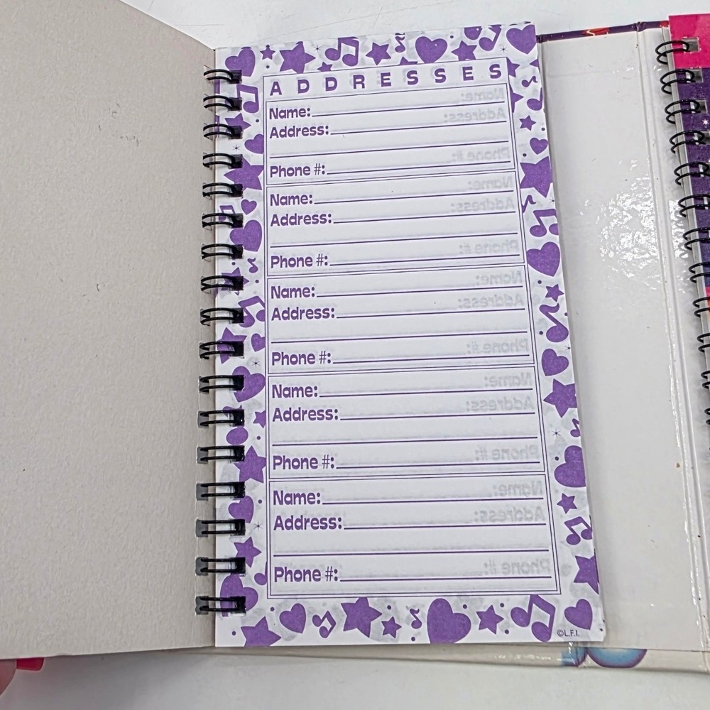 VINTAGE 90S LISA FRANK MARKIE FLIP OUTS ORGANIZER PLANNER UNICORN *READ* RARE - Picture 12 of 15